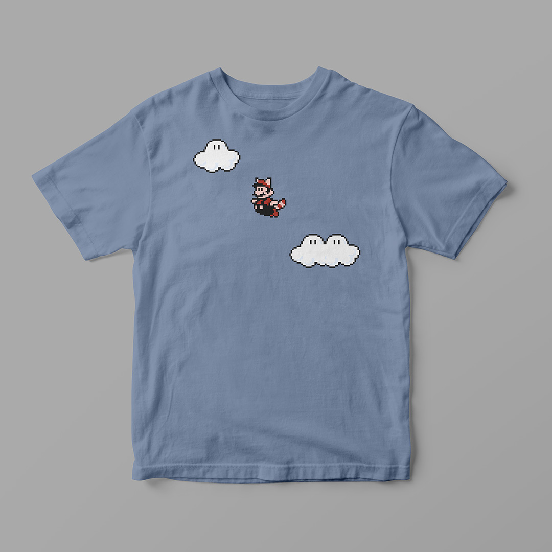 Nintendo_SuperMarioBros3_FlyMarioFly_MockUp_Flat_BlueTee_1080x1080px